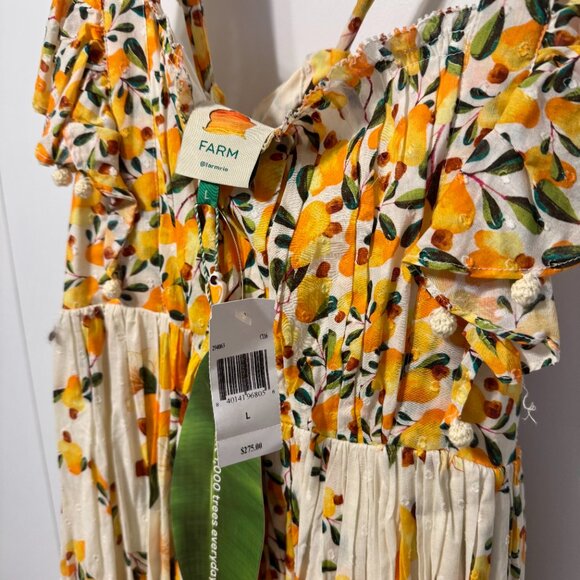 NWT Farm Rio Cashew Cross Back Dress L - Picture 8 of 10